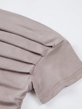 Oblique Ruched Crop Top